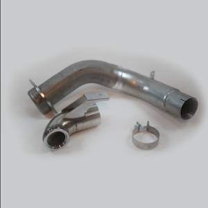 No Limit Fabrication - No Limit Fabrication 2015-2019 6.7 PowerStroke 4" Stainless Steel Downpipe