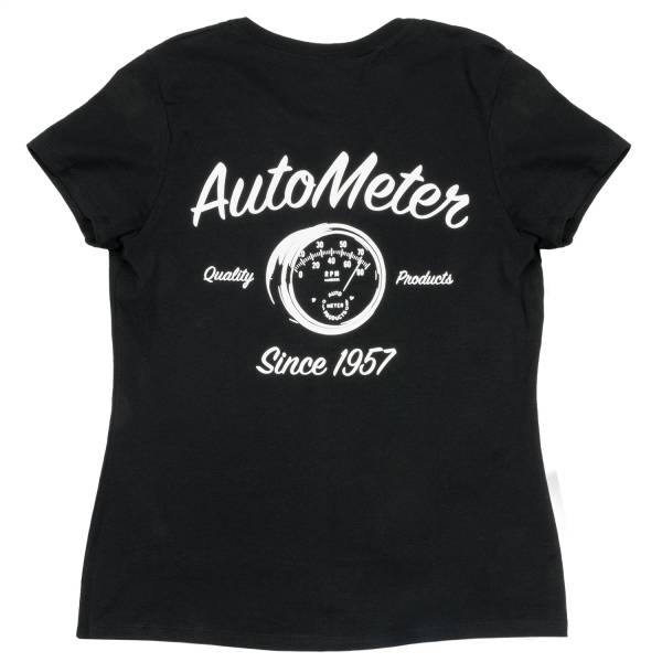 AutoMeter - AutoMeter T-SHIRT; WOMEN S XXLARGE; BLACK; VINTAGE 0423WXXL
