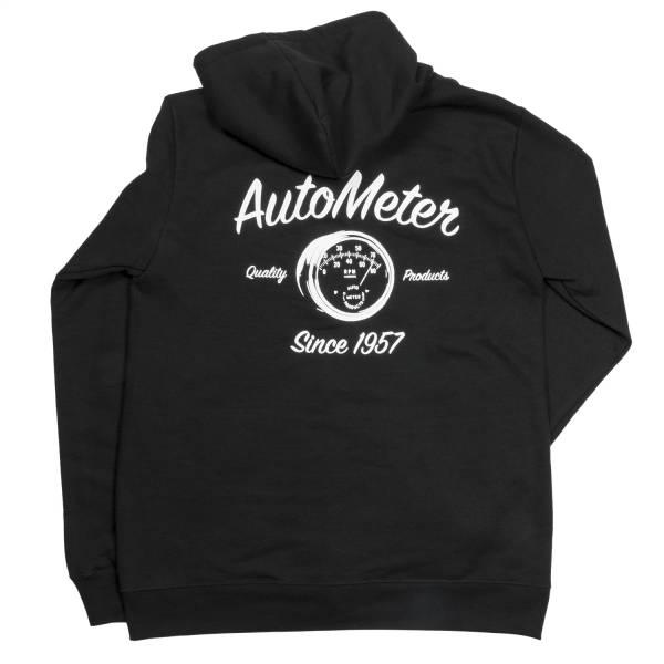 AutoMeter - AutoMeter ZIP HOODIE; ADULT LARGE; BLACK; VINTAGE 0448L