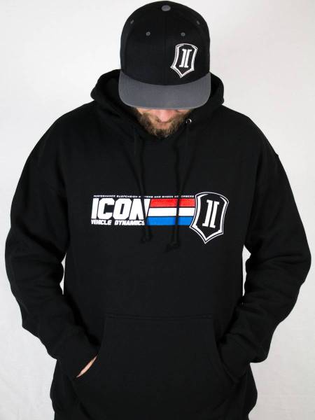 ICON Vehicle Dynamics - ICON Vehicle Dynamics ICON GI HOODY BLACK - LARGE ICON-HOODY-GI-BLK-L