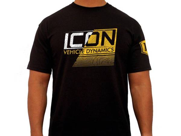 ICON Vehicle Dynamics - ICON Vehicle Dynamics ICON STRIKEOUT TEE BLACK - LARGE ICON-TEE-STR-BLK-L