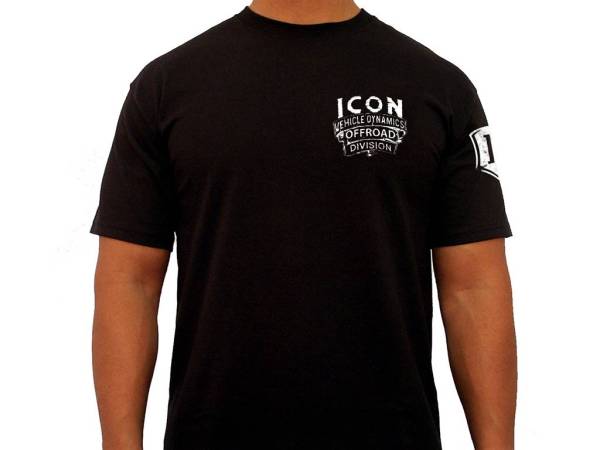 ICON Vehicle Dynamics - ICON Vehicle Dynamics ICON WESTERN TEE BLACK - LARGE ICON-TEE-WST-BLK-L