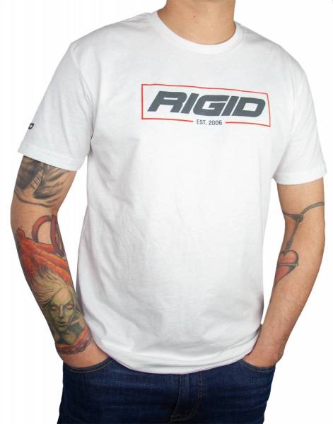 RIGID Industries - RIGID Industries RIGID T-Shirt, Established 2006, White, 2X-Large 1053