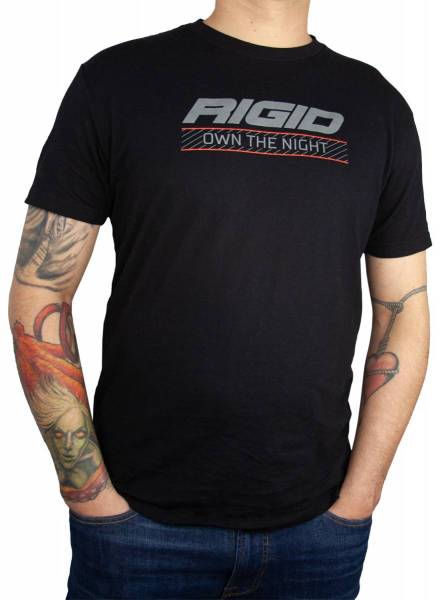 RIGID Industries - RIGID Industries RIGID T-Shirt, Own The Night, Black, Medium 1058