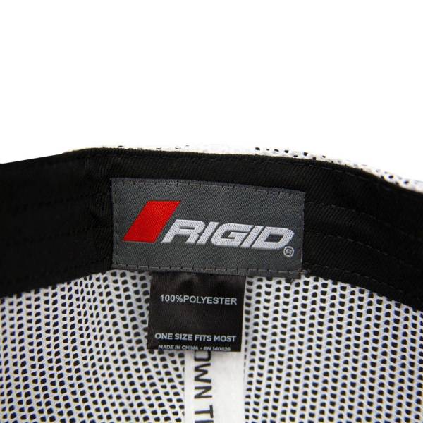 RIGID Industries - RIGID Industries RIGID Custom Snapback Trucker Hat, Grey With White Mesh Back 1049