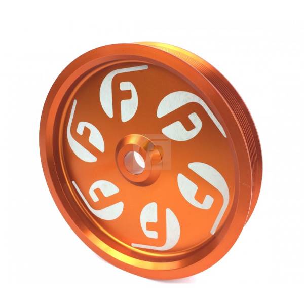 Fleece Performance - Cummins Dual Pump Pulley For use with FPE Dual Pump Bracket Orange Fleece Performance