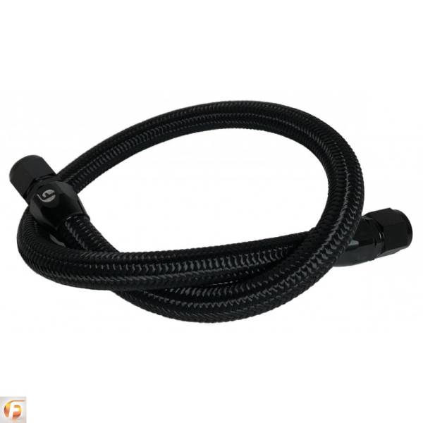 Fleece Performance - 39.50 Inch 12 Valve Cummins Coolant Bypass Hose Black Nylon Braided Fleece Performance