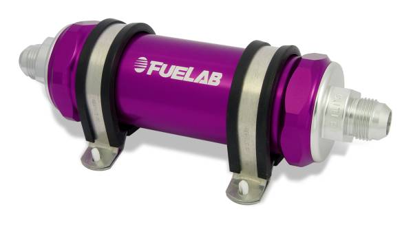 Fuelab - Fuelab In-Line Fuel Filter, Long 40 micron 82814-4