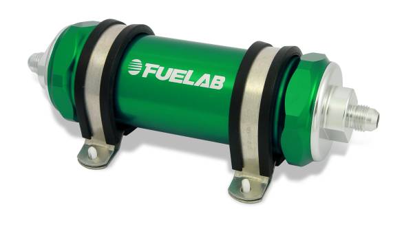 Fuelab - Fuelab In-Line Fuel Filter, Long 40 micron 82814-6