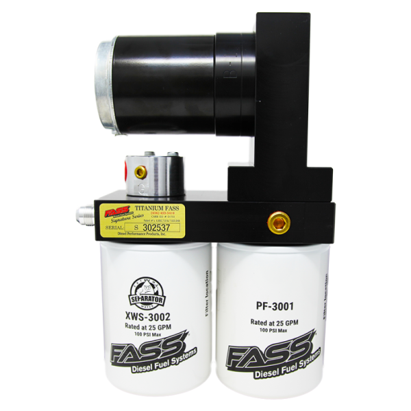 FASS Fuel Systems - FASS TITANIUM SIGNATURE SERIES DIESEL FUEL LIFT PUMP 100GPH DODGE CUMMINS 5.9L AND 6.7L 1998.5-2004.5 (TS D07 100G)