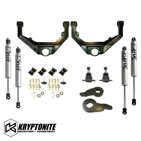 Kryptonite Products - KRYPTONITE STAGE 3 LEVELING KIT WITH FOX SHOCKS 2001-2010