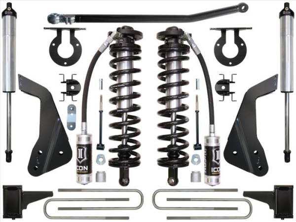 ICON Vehicle Dynamics - ICON 05-07 FORD F-250/F-350 4-5.5" STAGE 2 COILOVER CONVERSION SYSTEM
