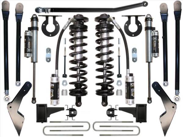 ICON Vehicle Dynamics - ICON 05-07 FORD F-250/F-350 4-5.5" STAGE 4 COILOVER CONVERSION SYSTEM