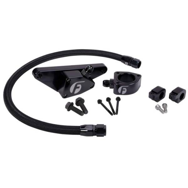 Fleece Performance - Cummins Coolant Bypass Kit 003-05 Auto Trans with Stainless Steel Braided Line Fleece Performance