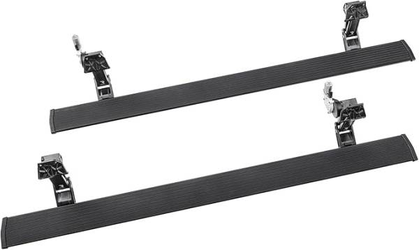 AMP RESEARCH - RealTruck AMP Research PowerStep Power Running Boards with LED Step Lights for 1999 - 2007 Chev/GMC Silverado/Sierra 1500/2500HD/3500HD Classic Crew Cab - Electric Powerstep & Retractable Truck Steps