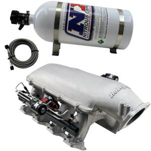Nitrous Express HOLLEY HI-RAM MANIFOLD FOR CATHEDRAL PORT HEADS W/NX DIRECT PORT INTAKE004