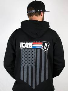 ICON Vehicle Dynamics - ICON Vehicle Dynamics ICON GI HOODY BLACK - LARGE ICON-HOODY-GI-BLK-L - Image 2