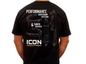 ICON Vehicle Dynamics - ICON Vehicle Dynamics ICON RD TEE BLACK - LARGE ICON-TEE-RD-BLK-L - Image 2