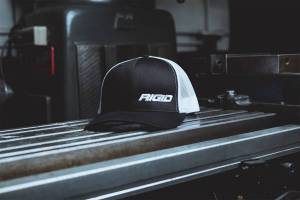 RIGID Industries - RIGID Industries RIGID Retro Trucker Hat With Offset Logo, Black Front, White Mesh Snapback 1029 - Image 4