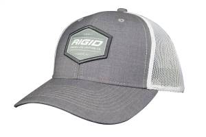 RIGID Industries - RIGID Industries RIGID Custom Snapback Trucker Hat, Grey With White Mesh Back 1049 - Image 2