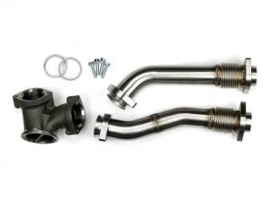 Sinister Diesel Up-Pipes for 1999.5-2003 Ford Powerstroke 7.3L (Raw) SD-UPPIPE-7.3