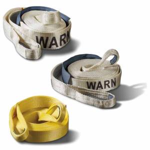 Warn 2 Inch x 30 Ft Rated to 14400 LBs 18 Inch Nylon Sliding Sleeve White Nylon Web 88922