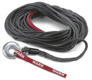 Warn 10,000 LB Cap 3/8 Inch Dia x 90 Ft Standard Synthetic With Swivel Hook 97782