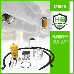 H&S Motorsports - 2011-2016 Ford 6.7L Power Stroke Lower Fuel Filter Upgrade Kit - Image 3